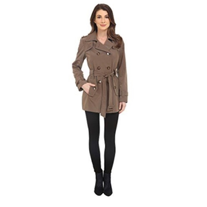 Calvin Klein Tan Double Breasted‎ Trench Coat size Medium